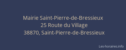 Mairie Saint-Pierre-de-Bressieux