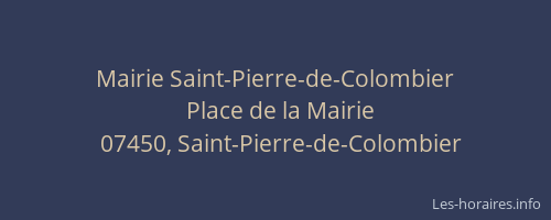 Mairie Saint-Pierre-de-Colombier