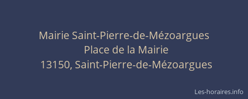 Mairie Saint-Pierre-de-Mézoargues