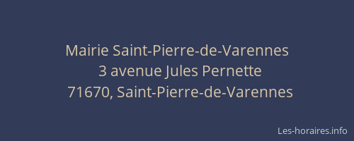 Mairie Saint-Pierre-de-Varennes