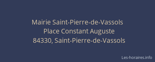 Mairie Saint-Pierre-de-Vassols