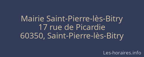 Mairie Saint-Pierre-lès-Bitry