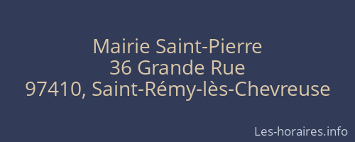 Mairie Saint-Pierre