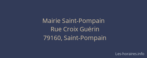 Mairie Saint-Pompain