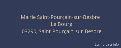 Mairie Saint-Pourçain-sur-Besbre