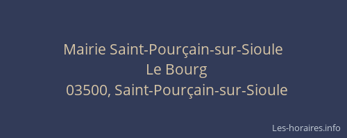 Mairie Saint-Pourçain-sur-Sioule