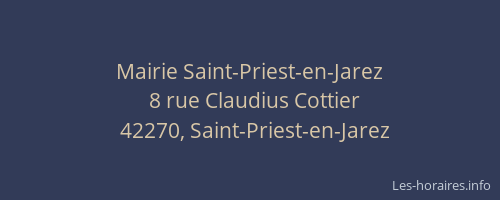 Mairie Saint-Priest-en-Jarez