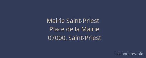 Mairie Saint-Priest