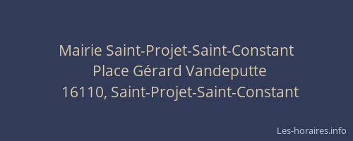 Mairie Saint-Projet-Saint-Constant