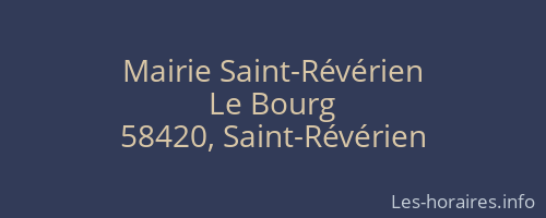 Mairie Saint-Révérien