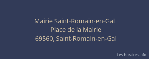 Mairie Saint-Romain-en-Gal