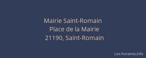 Mairie Saint-Romain
