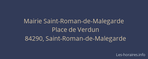 Mairie Saint-Roman-de-Malegarde