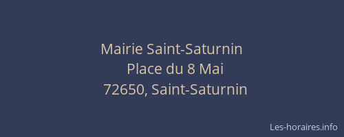 Mairie Saint-Saturnin