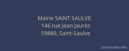 Mairie SAINT SAULVE