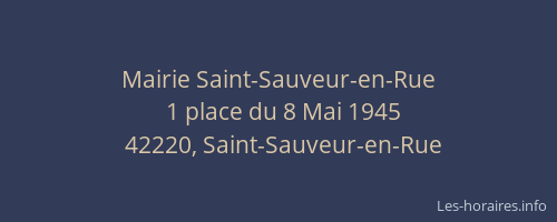 Mairie Saint-Sauveur-en-Rue