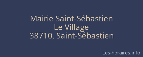 Mairie Saint-Sébastien