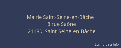 Mairie Saint-Seine-en-B&acirc;che
