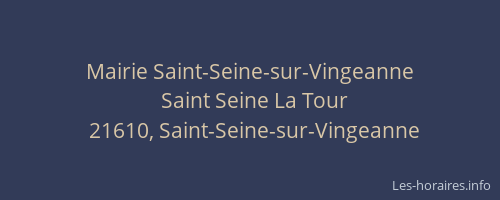 Mairie Saint-Seine-sur-Vingeanne
