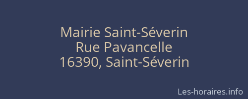 Mairie Saint-Séverin