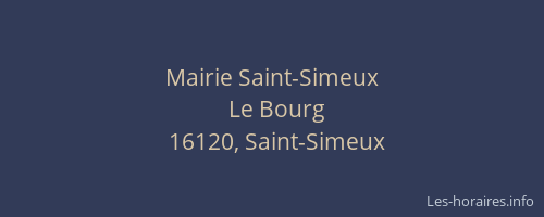 Mairie Saint-Simeux