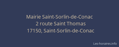 Mairie Saint-Sorlin-de-Conac