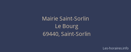 Mairie Saint-Sorlin