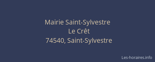 Mairie Saint-Sylvestre