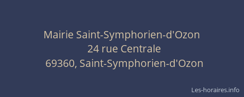 Mairie Saint-Symphorien-d'Ozon