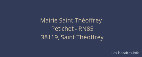 Mairie Saint-Th&eacute;offrey