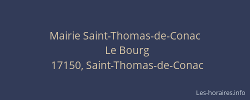 Mairie Saint-Thomas-de-Conac