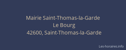 Mairie Saint-Thomas-la-Garde