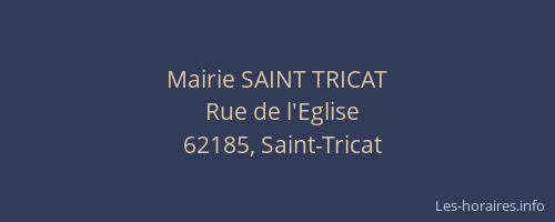 Mairie SAINT TRICAT