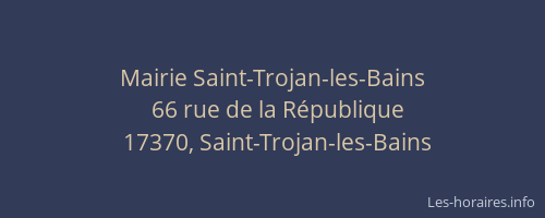 Mairie Saint-Trojan-les-Bains
