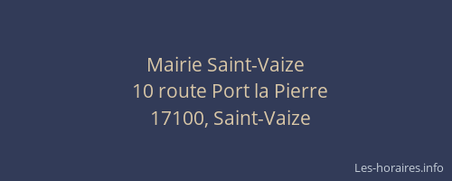 Mairie Saint-Vaize