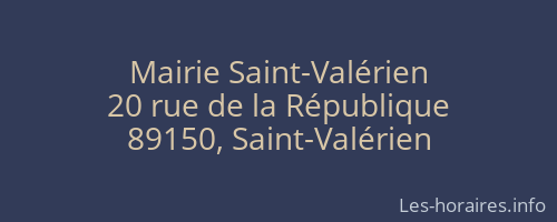 Mairie Saint-Valérien