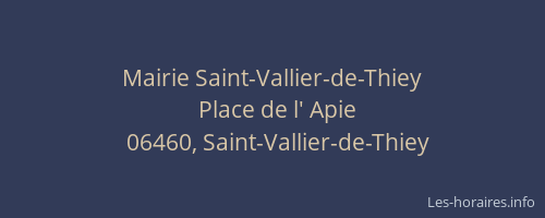 Mairie Saint-Vallier-de-Thiey