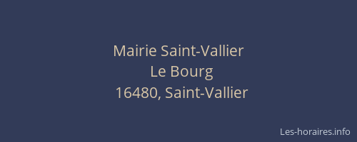 Mairie Saint-Vallier