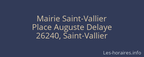 Mairie Saint-Vallier