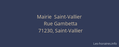Mairie  Saint-Vallier
