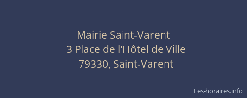 Mairie Saint-Varent