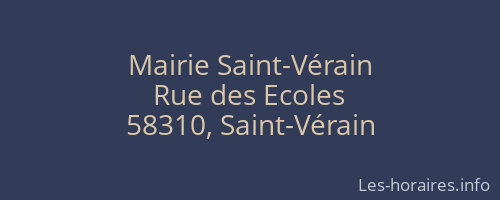 Mairie Saint-Vérain