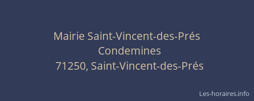 Mairie Saint-Vincent-des-Pr&eacute;s