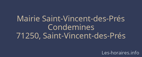 Mairie Saint-Vincent-des-Prés