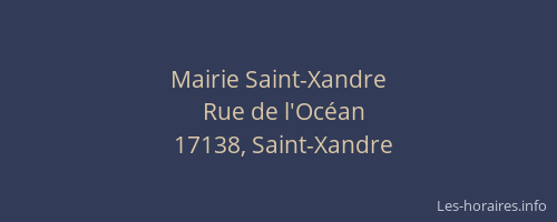 Mairie Saint-Xandre