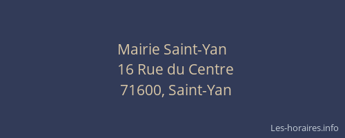 Mairie Saint-Yan