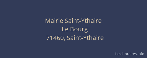 Mairie Saint-Ythaire