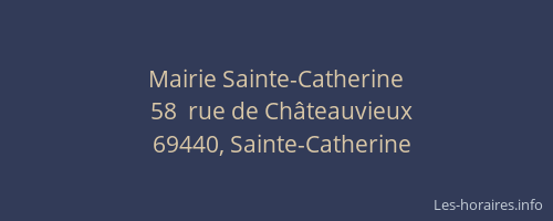 Mairie Sainte-Catherine