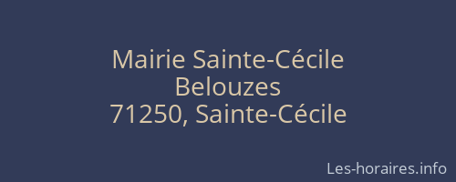 Mairie Sainte-Cécile