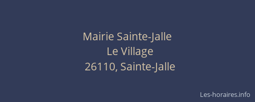 Mairie Sainte-Jalle